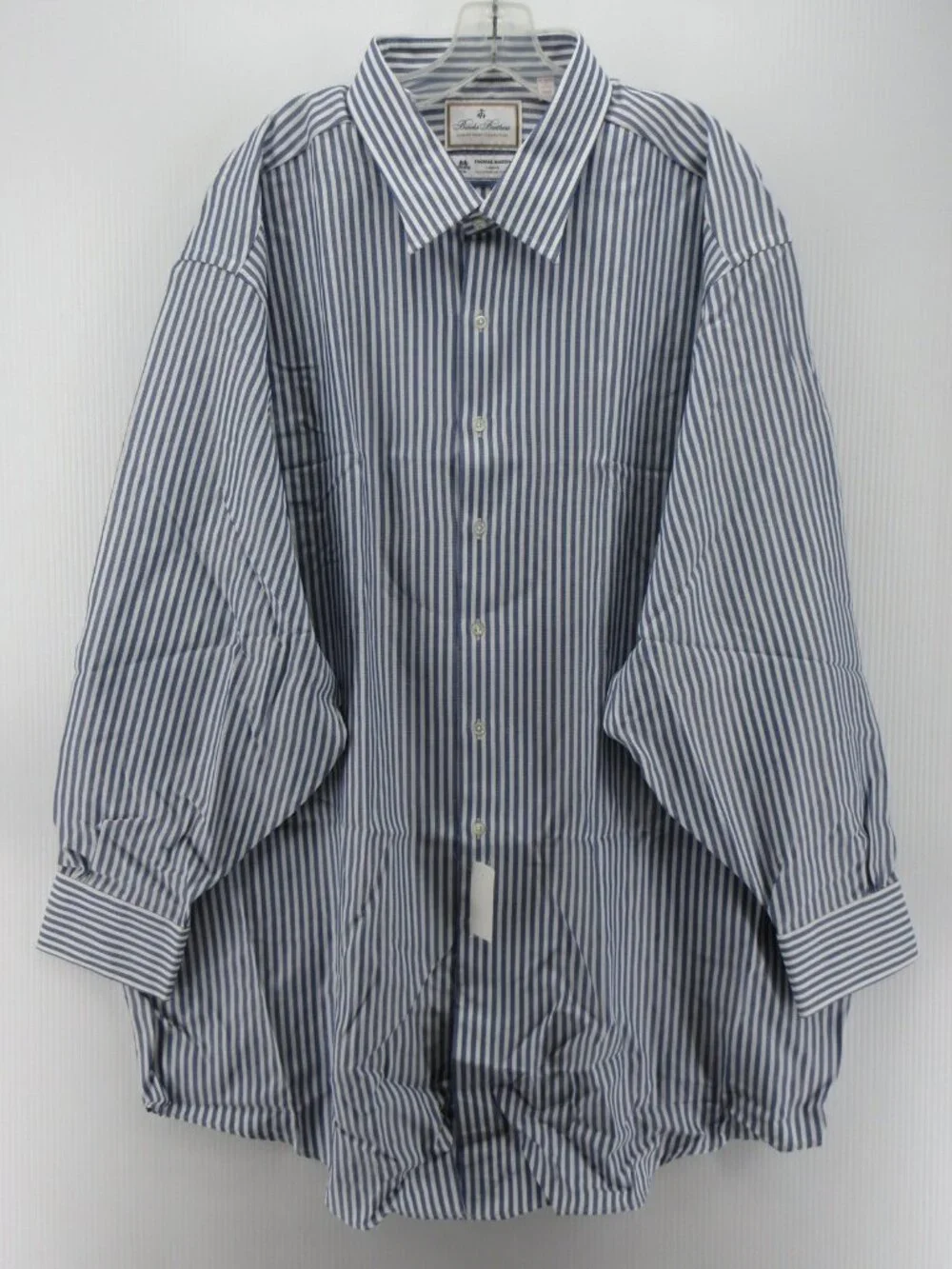 Brooks Brothers Shirt 20 White Thomas Mason Madison Striped Luxury NEW